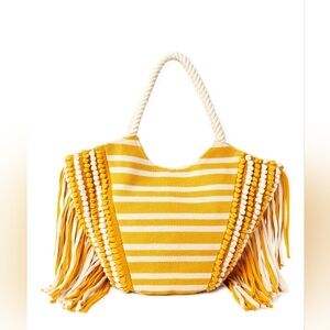 Fringe Woven Tote